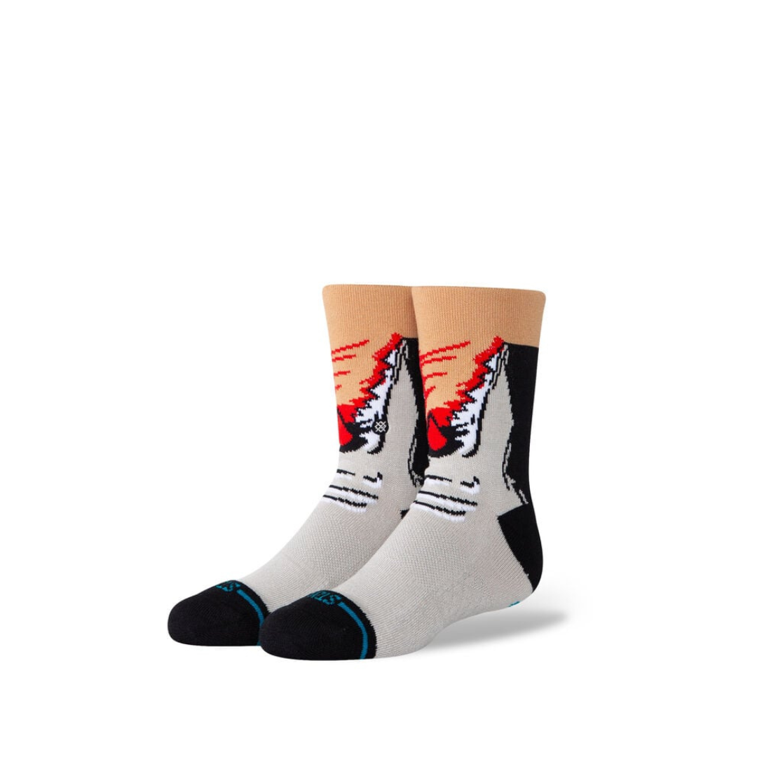 Black Snack Attack Kids Crew Socks