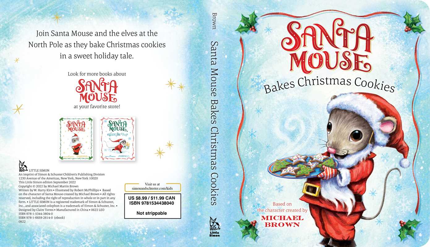 Santa Mouse Bakes Christmas Cookies by Michael Brown