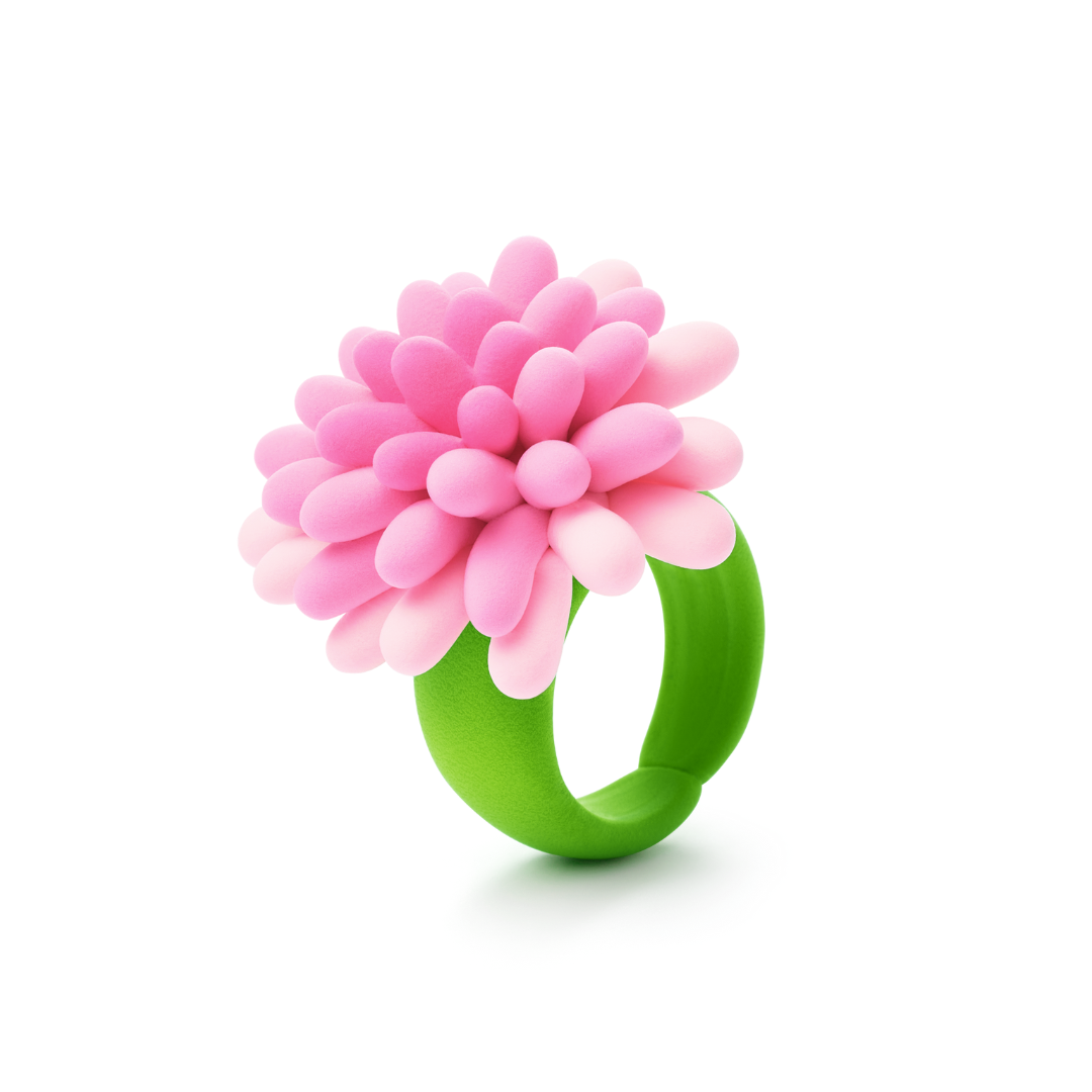 Hey Clay Bijou Flower Rings