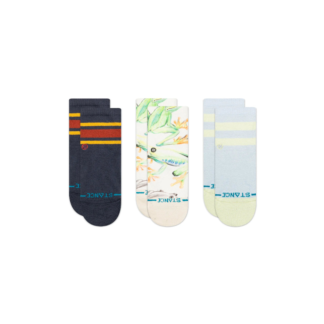 STANCE TODDLER STICK TO IT CREW SOCKS 3 PACK- Navy Baby & Toddler