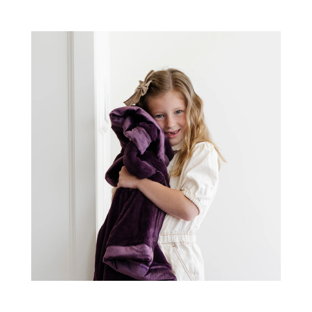 Aubergine Lush Receiving Blanket