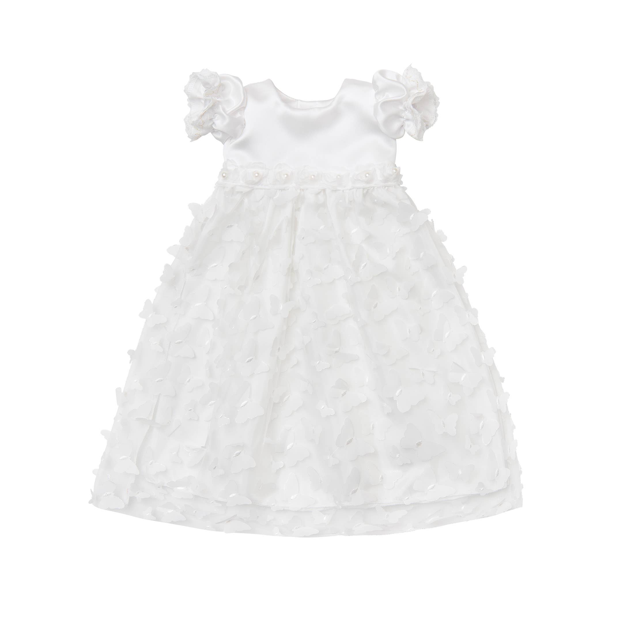 Haute Baby Butterfly Bliss Gown for Newborn Baby Girl: 0-3M